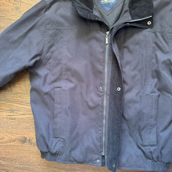 Outdoors Roundtree & Yorke Corduroy Heavy Duty Men’s Grey Jacket Size Large - Picture 6 of 12